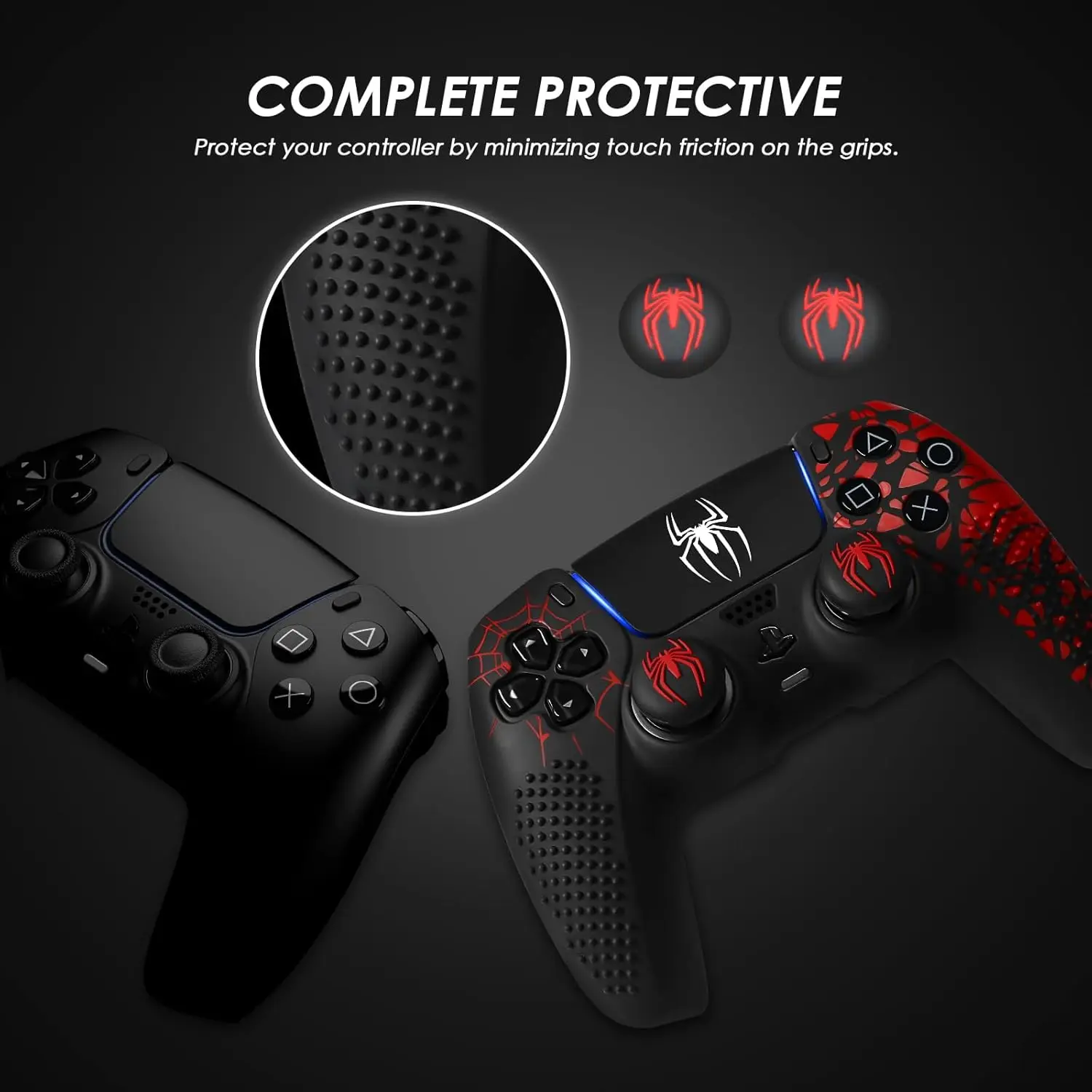 Crimson Webbed Silicone Grip Pack