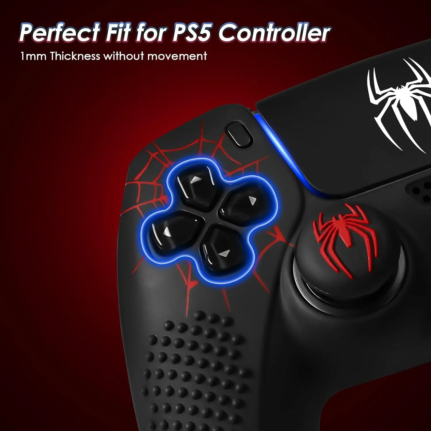 Crimson Webbed Silicone Grip Pack