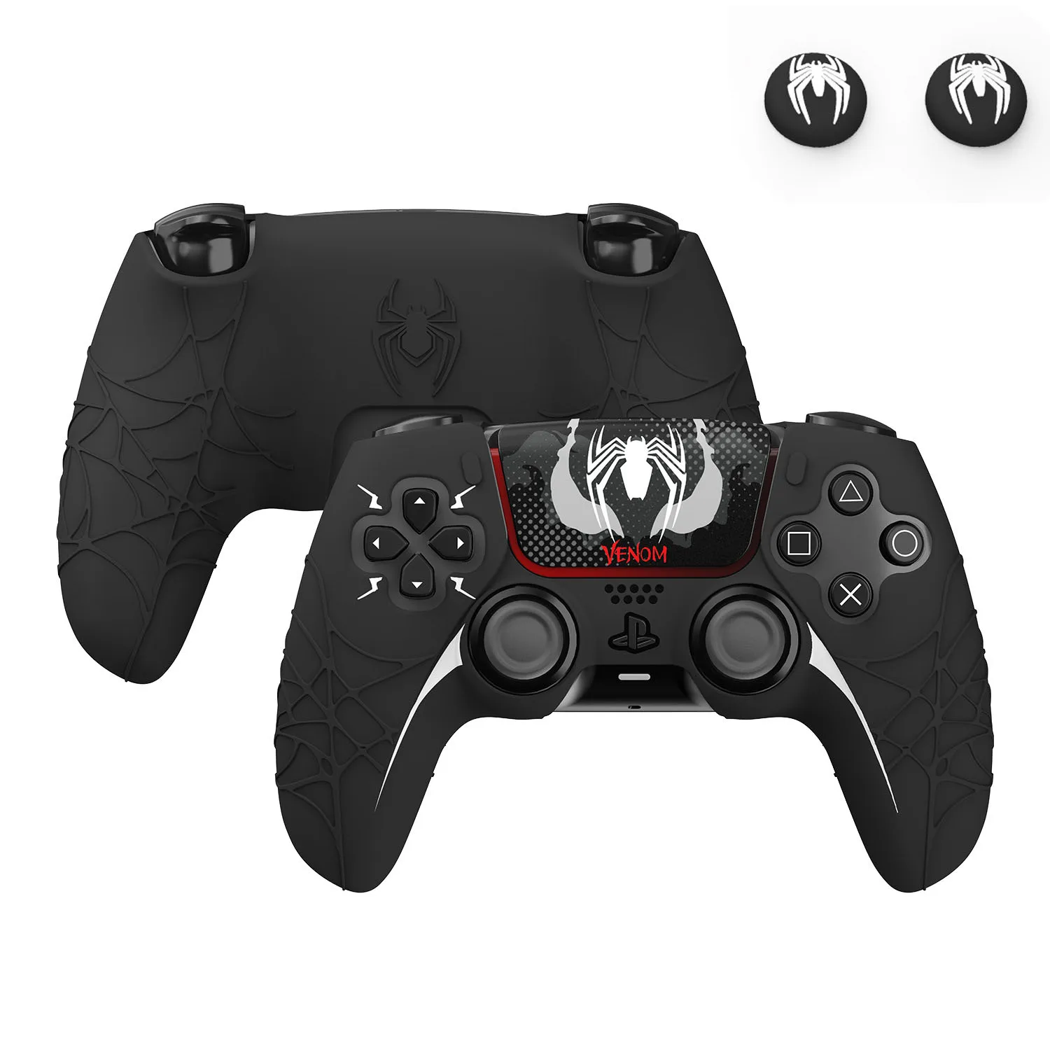 Black Venomous Silicone Grip Pack
