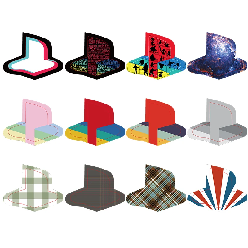 12 PCS Logo Sticker Bundle